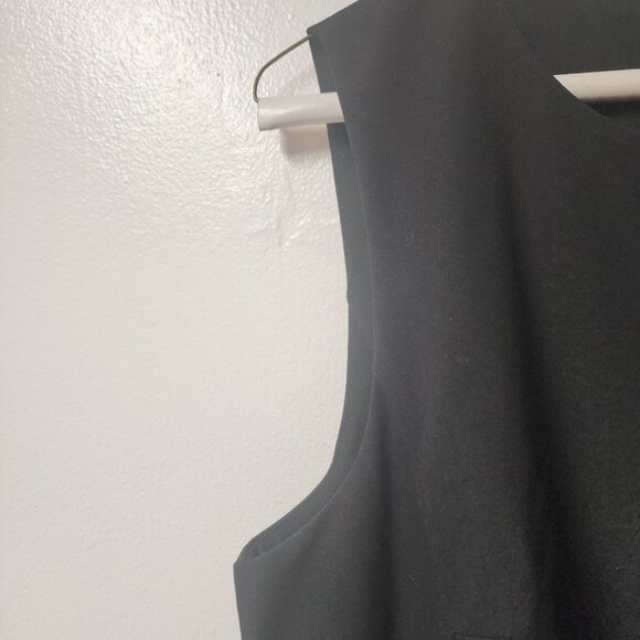 Ann Taylor Factory Vneck black sleeveless sheath dress 16 Business Career - Picture 3 of 8